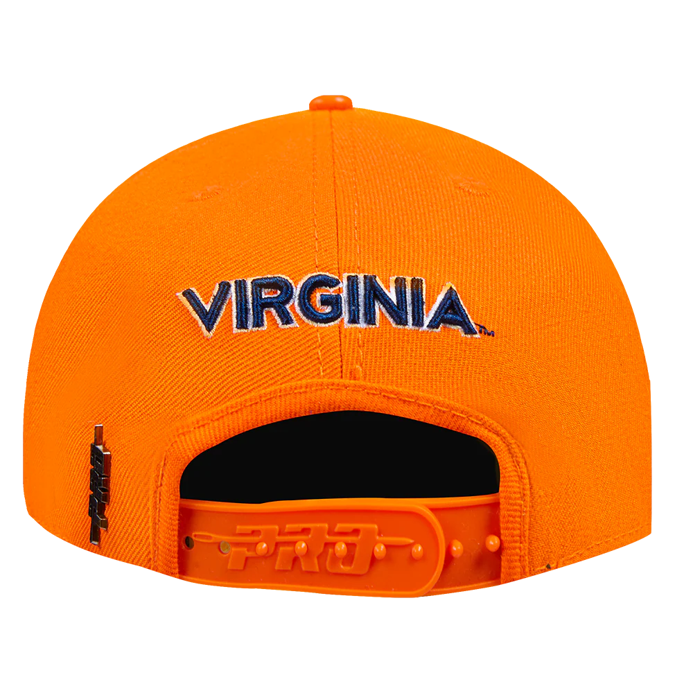 UNIVERSITY OF VIRGINIA CLASSIC UNISEX PRIMARY LOGO WOOL SNAPBACK HA (ORANGE) - Image 4