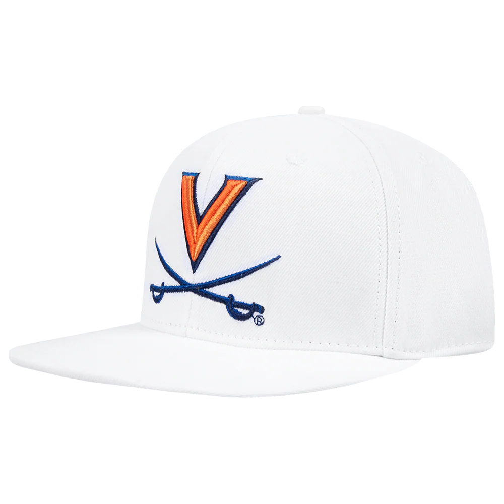 UNIVERSITY OF VIRGINIA CLASSIC UNISEX PRIMARY LOGO WOOL SNAPBACK HA (WHITE) - Image 2