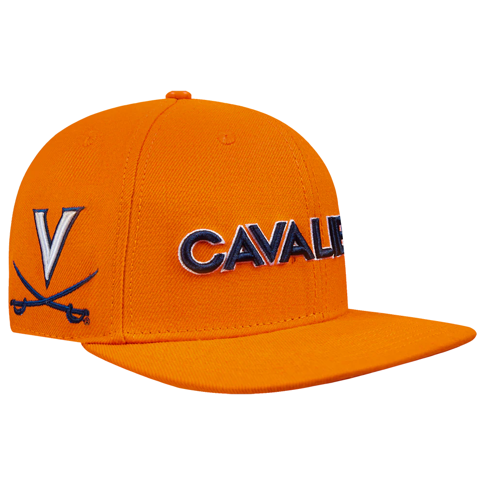 UNIVERSITY OF VIRGINIA CLASSIC UNISEX WOOL SNAPBACK HAT (ORANGE) - Image 5