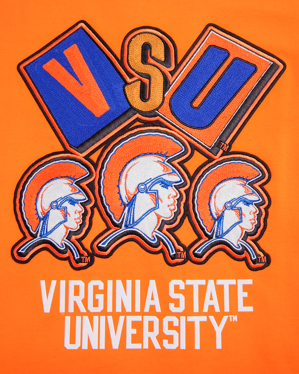 VIRGINIA STATE UNIVERSITY HOMECOMING SINGLE JERSEY MEN'S TEE (ORANGE) - Image 5