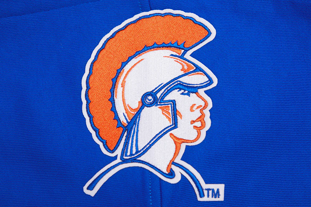 VIRGINIA STATE UNIVERSITY HOMECOMING RIB FLEECE MEN'S PULLOVER HOODIE (ROYAL/ORANGE/ROYAL) - Image 5