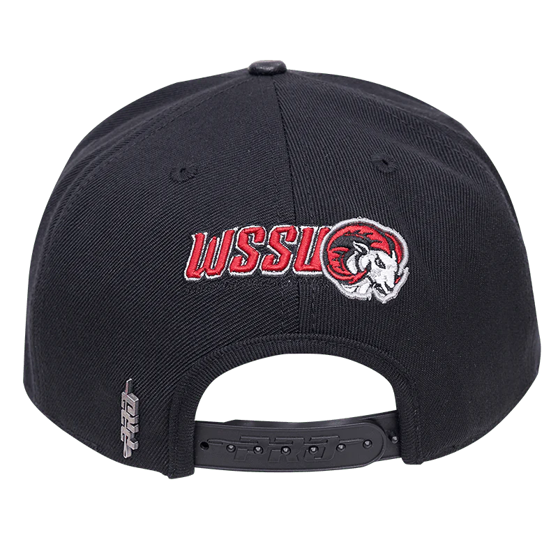WINSTON SALEM STATE UNIVERSITY CLASSIC UNISEX STACKED LOGO WOOL SNA (BLACK) - Image 4