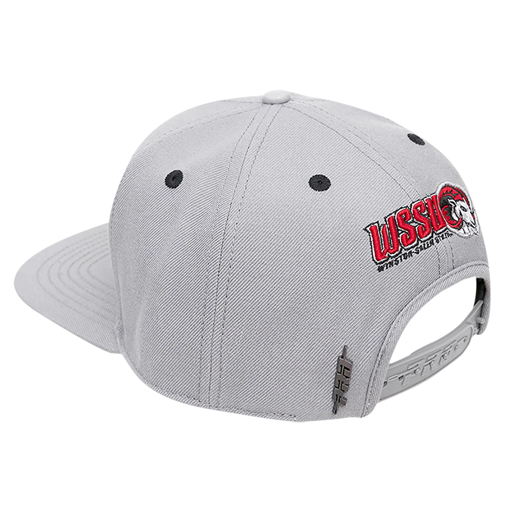 WINSTON SALEM STATE UNIVERSITY CLASSIC UNISEX STACKED LOGO WOOL SNA (GRAY) - Image 3