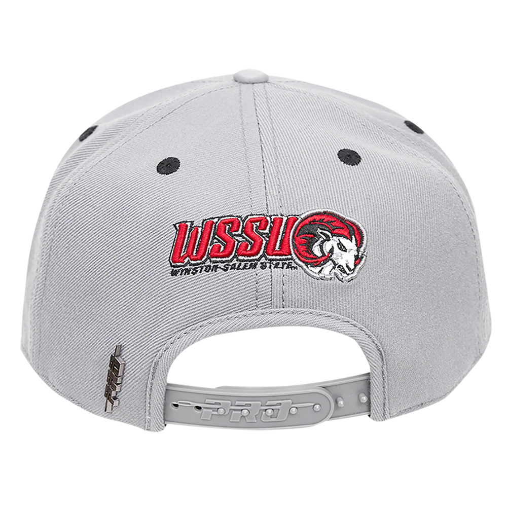 WINSTON SALEM STATE UNIVERSITY CLASSIC UNISEX STACKED LOGO WOOL SNA (GRAY) - Image 4