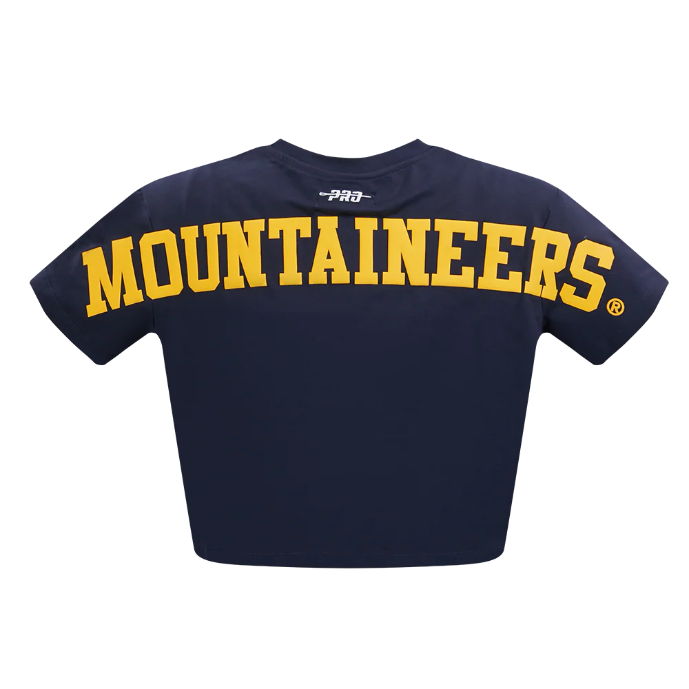 COLLEGE WEST VIRGINIA UNIVERSITY WINGSPAN WOMEN'S SJ BOXY TEE (MIDNIGHT NAVY) - Image 7