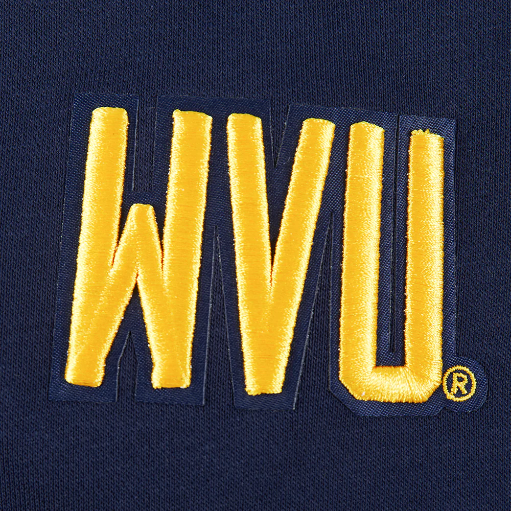 WEST VIRGINIA UNIVERSITY CLASSIC WOMEN'S RIB FLEECE CREWNECK (MIDNIGHT NAVY) - Image 5