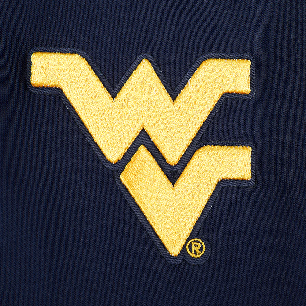 WEST VIRGINIA UNIVERSITY CLASSIC WOMEN'S RIB FLEECE CREWNECK (MIDNIGHT NAVY) - Image 6