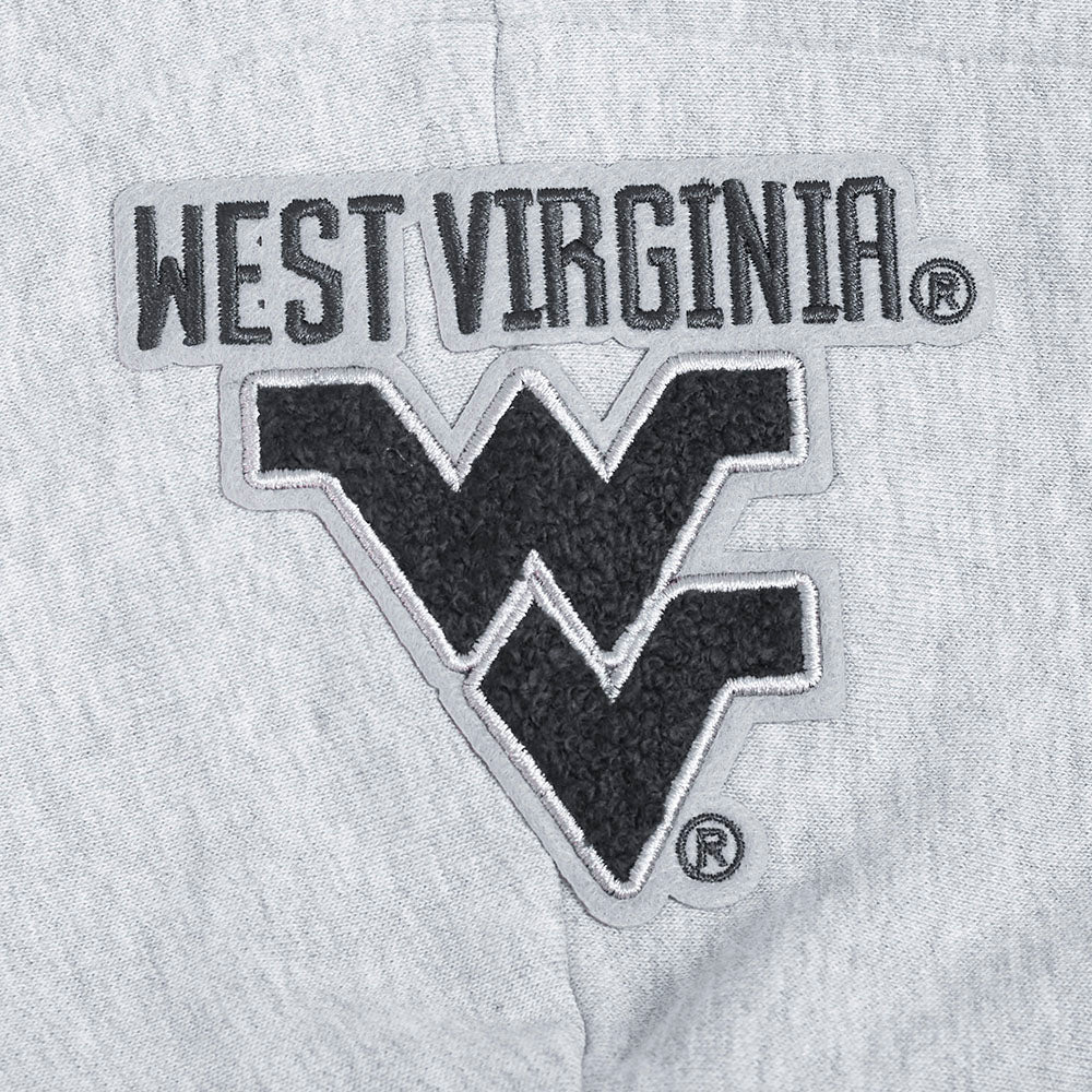 COLLEGE WEST VIRGINIA UNIVERSITY CLASSIC WOMEN'S FLC PO HOODIE (HEATHER GREY) - Image 8
