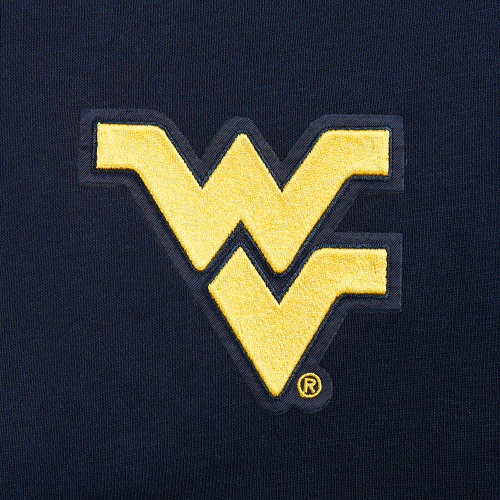 COLLEGE WEST VIRGINIA UNIVERSITY WINGSPAN WOMEN'S FLC CREWNECK (MIDNIGHT NAVY) - Image 15