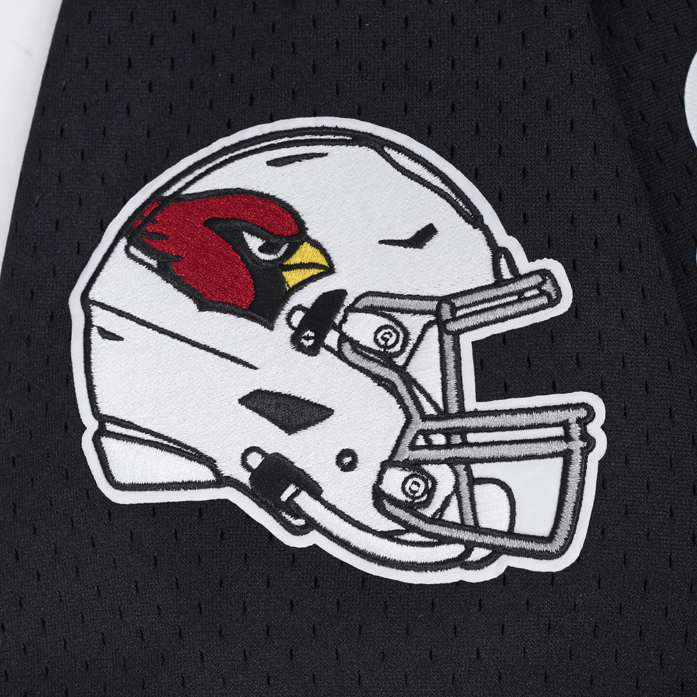 NFL ARIZONA CARDINALS SCRIPT TAIL MEN'S MESH BUTTON DOWN SHIRT (BLACK) - Image 10