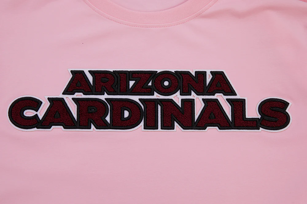 NFL ARIZONA CARDNIALS CLASSIC CHENILLE SINGLE JERSEY TEE (PINK) - Image 5