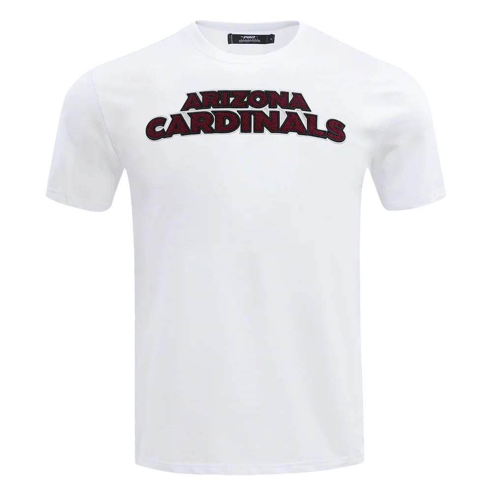 NFL ARIZONA CARDNIALS CLASSIC CHENILLE SINGLE JERSEY TEE (WHITE)