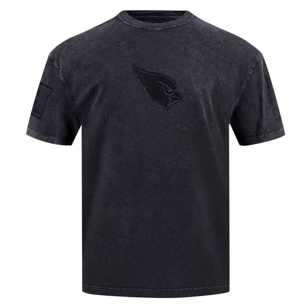 NFL ARIZONA CARDINALS WASHED CLASSIC MEN'S ENZYME WASH CJ DROP SHOULDER TEE (WASHED BLACK) - Image 3