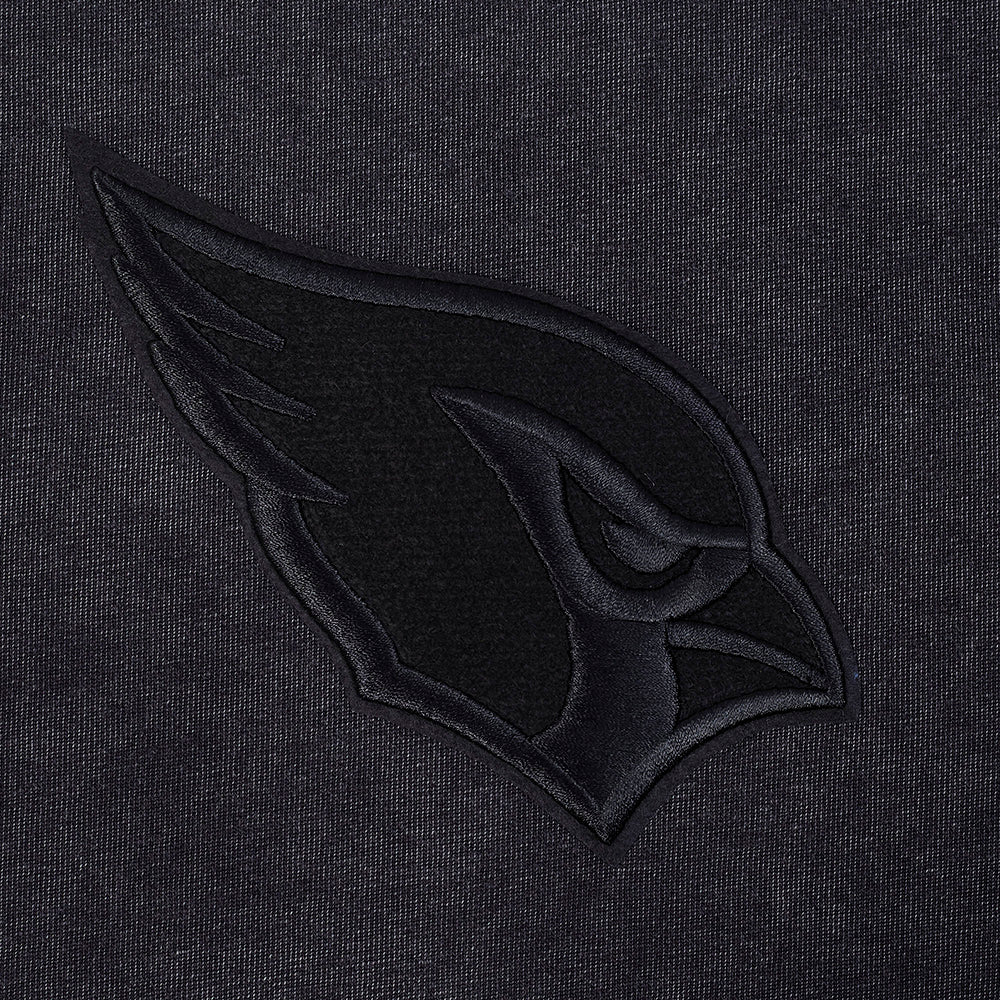 NFL ARIZONA CARDINALS WASHED CLASSIC MEN'S ENZYME WASH CJ DROP SHOULDER TEE (WASHED BLACK) - Image 7