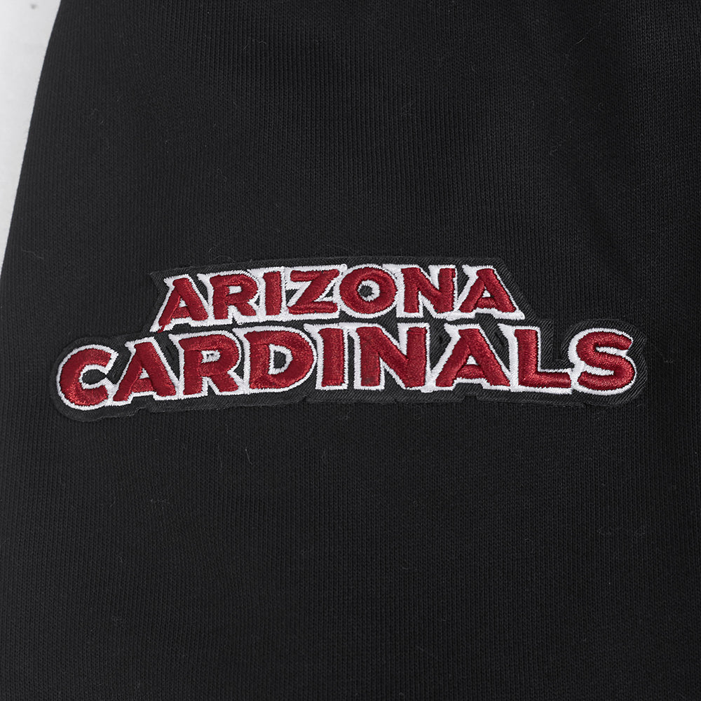 NFL ARIZONA CARDINALS SCRIPT TAIL MEN'S RIB FLC PO HOODIE (BLACK) - Image 8