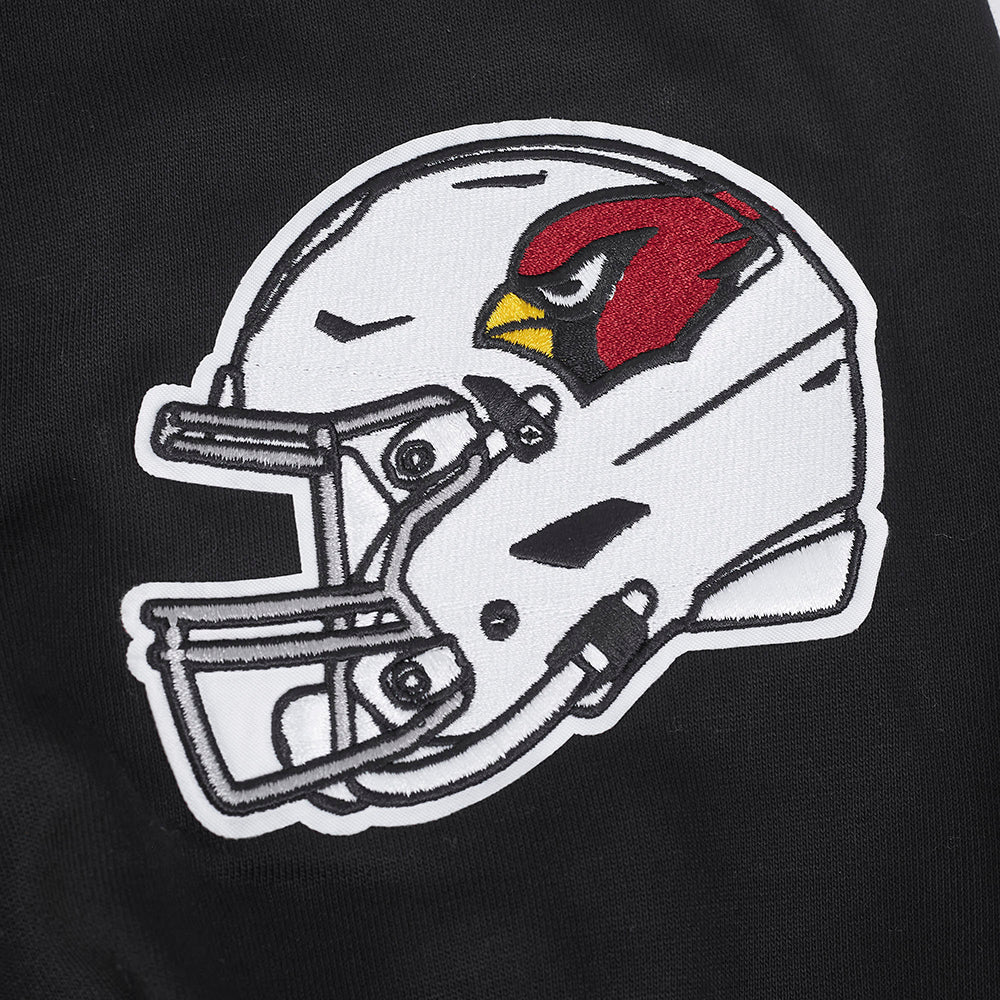 NFL ARIZONA CARDINALS SCRIPT TAIL MEN'S RIB FLC PO HOODIE (BLACK) - Image 9