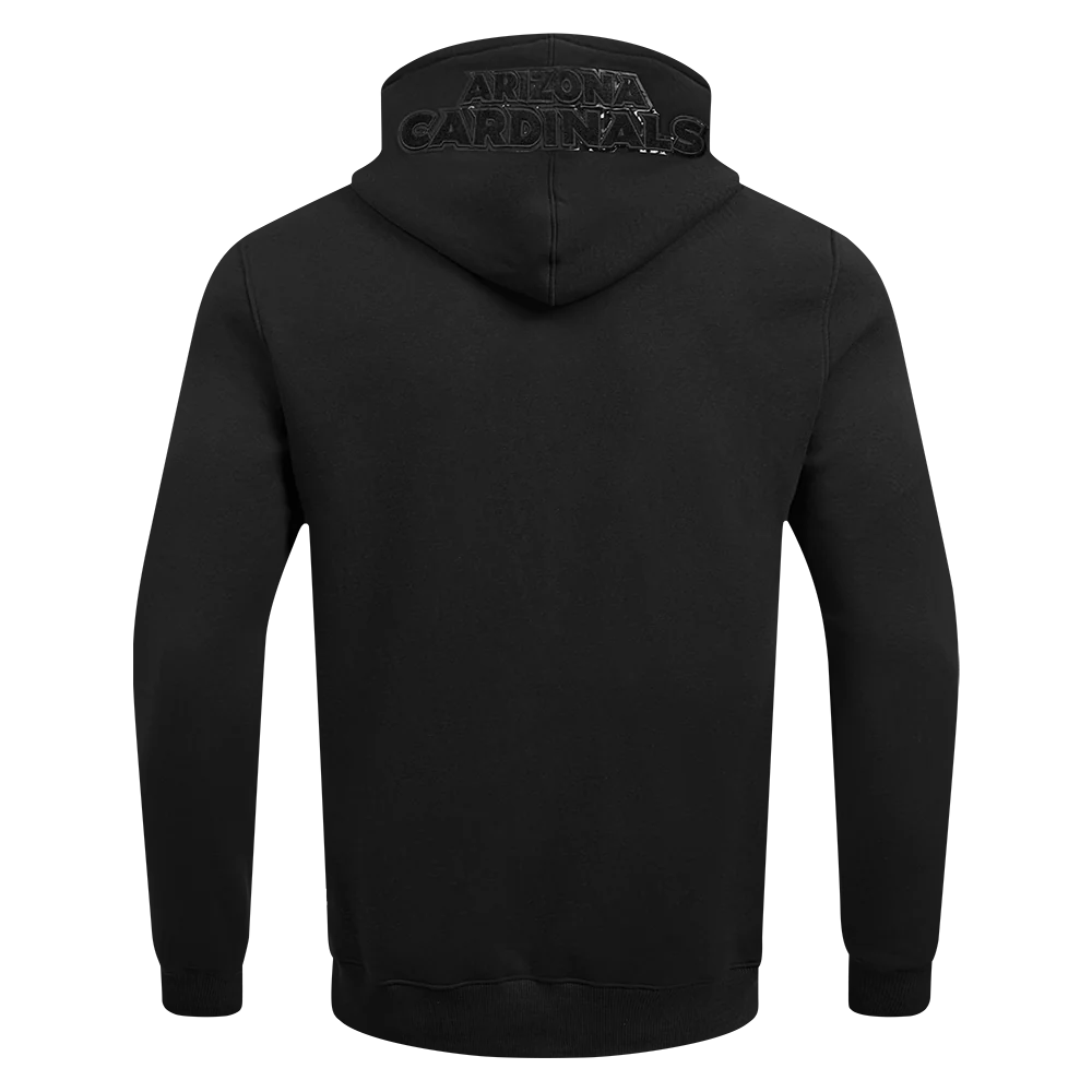 NFL ARIZONA CARDINALS TRIPLE BLACK MEN'S PULLOVER HOODIE (TRIPLE BLACK) - Image 3