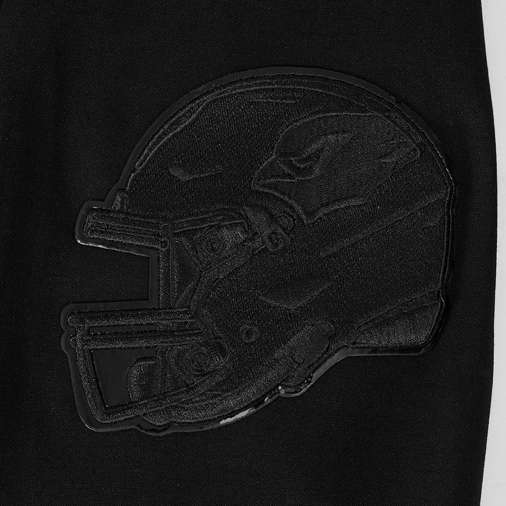 NFL ARIZONA CARDINALS TRIPLE BLACK MEN'S PULLOVER HOODIE (TRIPLE BLACK) - Image 6