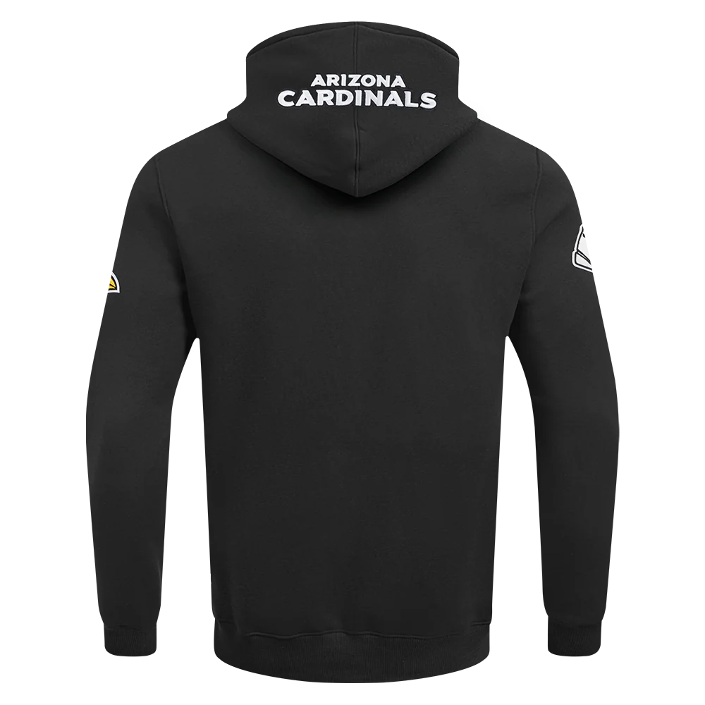 NFL ARIZONA CARDINALS OLD ENGLISH MEN'S PO HOODIE (BLACK) - Image 3