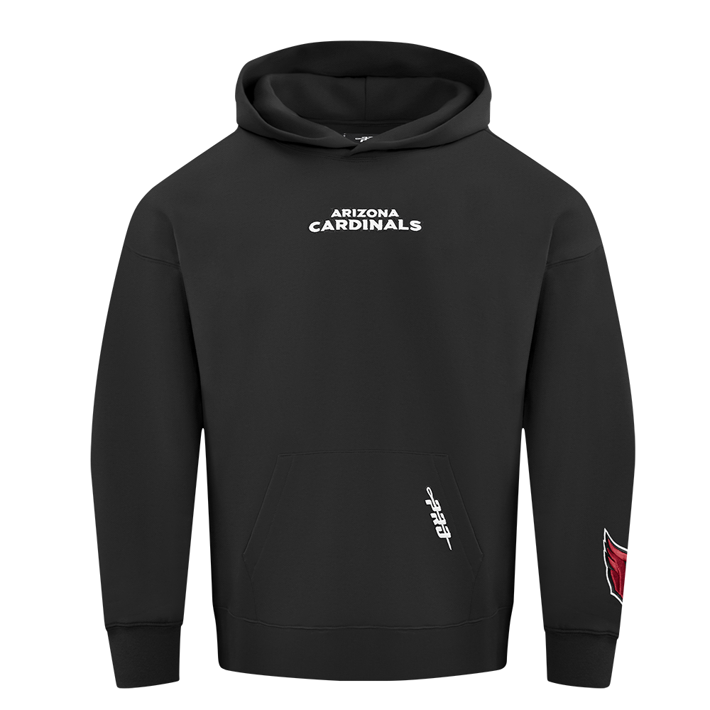 NFL ARIZONA CARDINALS WINGSPAN MEN'S DROP SHOULDER FLC PO HOODIE (BLACK) - Image 3