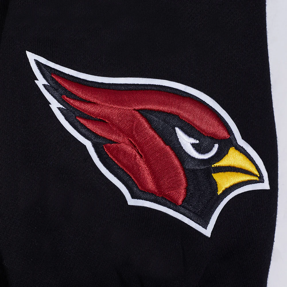NFL ARIZONA CARDINALS WINGSPAN MEN'S DROP SHOULDER FLC PO HOODIE (BLACK) - Image 7