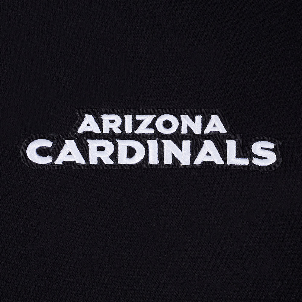 NFL ARIZONA CARDINALS WINGSPAN MEN'S DROP SHOULDER FLC PO HOODIE (BLACK) - Image 9