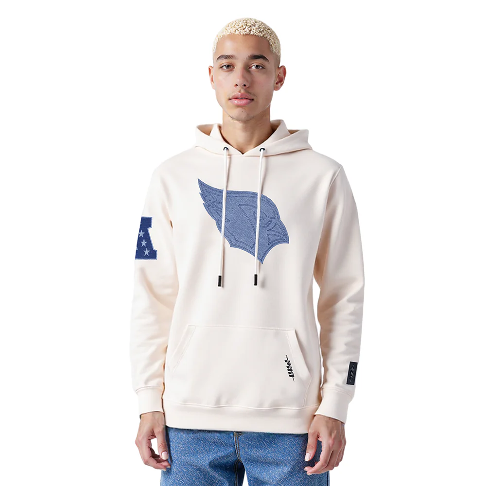 NFL ARIZONA CARDINALS VARSITY BLUES MEN'S FLC PO HOODIE (LINEN) - Image 11