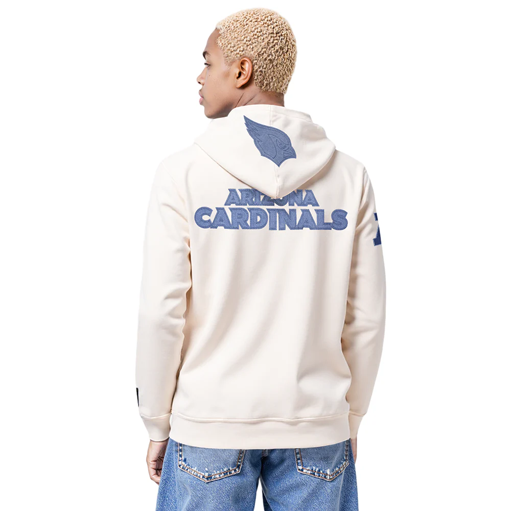 NFL ARIZONA CARDINALS VARSITY BLUES MEN'S FLC PO HOODIE (LINEN) - Image 12