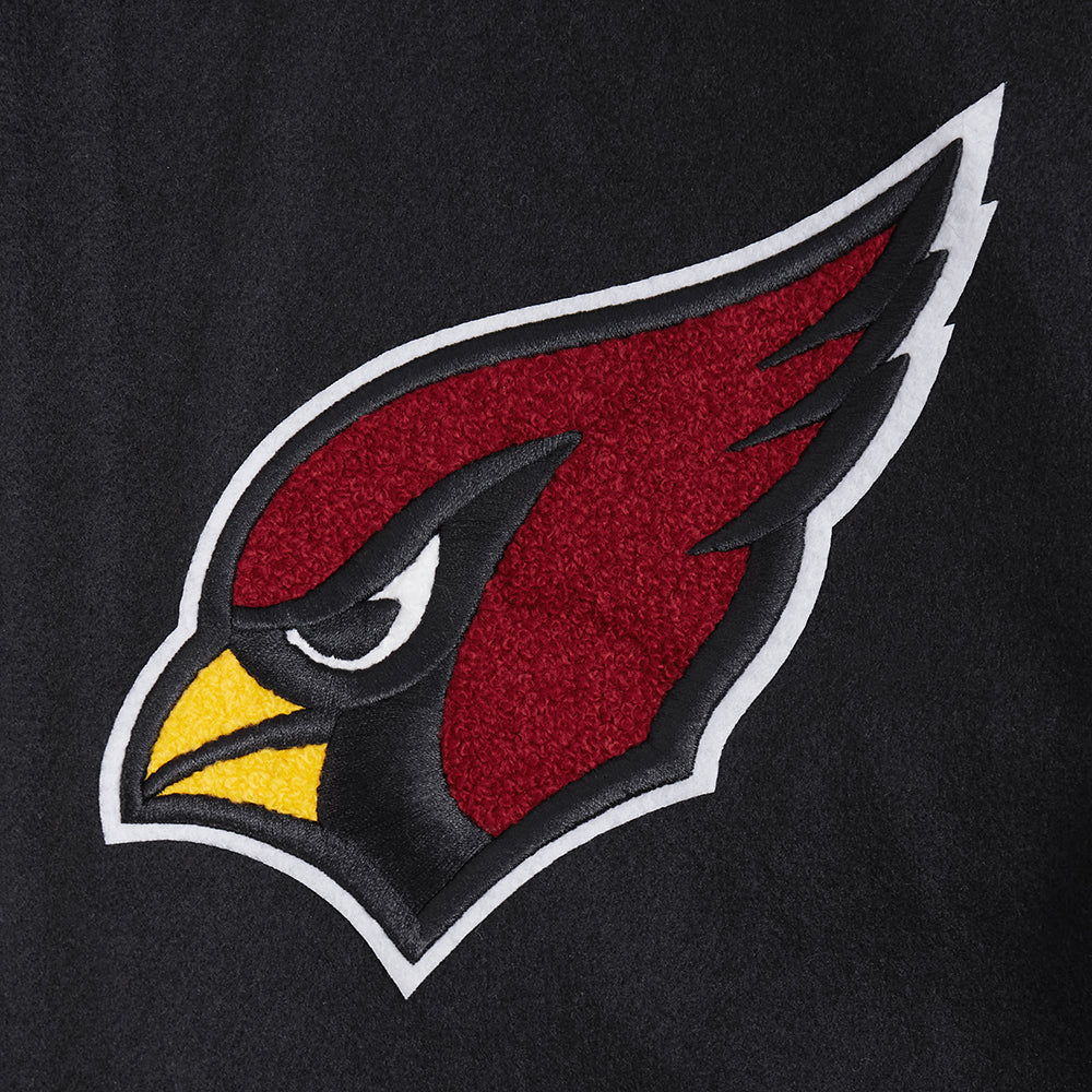 NFL ARIZONA CARDINALS SCRIPT TAIL MEN'S RIB WOOL VARSITY (BLACK/WHITE) - Image 10