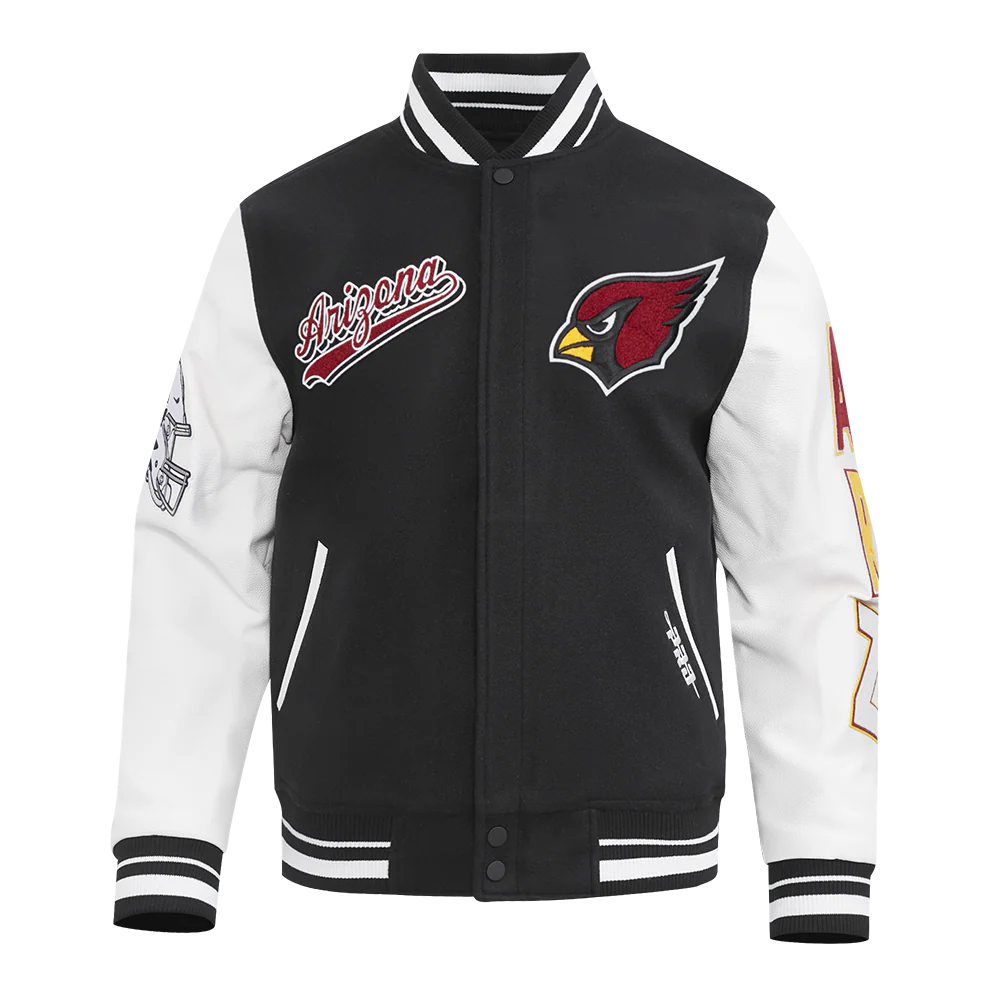 NFL ARIZONA CARDINALS SCRIPT TAIL MEN'S RIB WOOL VARSITY (BLACK/WHITE) - Image 3