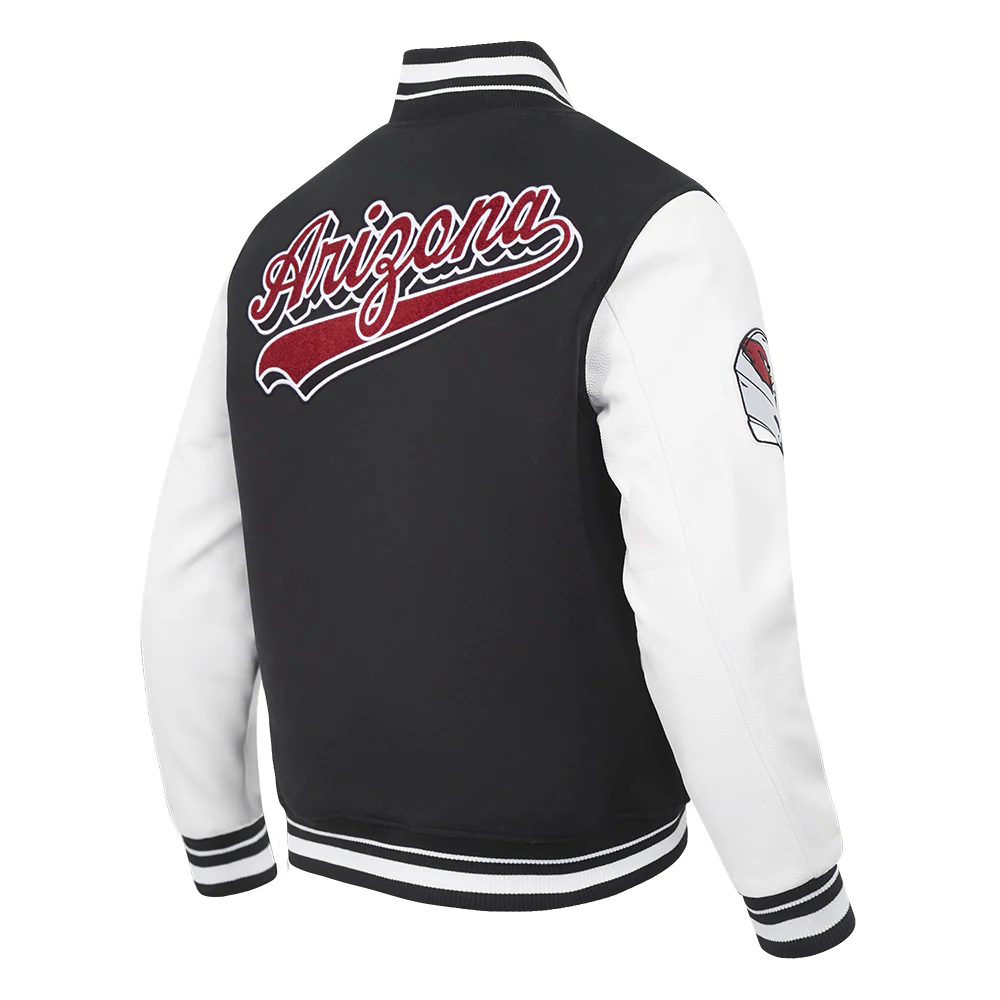 NFL ARIZONA CARDINALS SCRIPT TAIL MEN'S RIB WOOL VARSITY (BLACK/WHITE) - Image 5