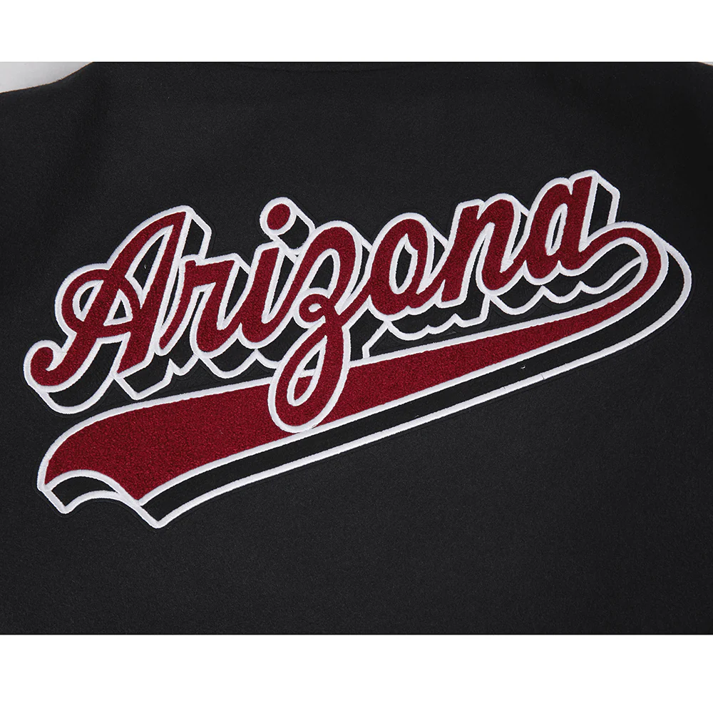 NFL ARIZONA CARDINALS SCRIPT TAIL MEN'S RIB WOOL VARSITY (BLACK/WHITE) - Image 6