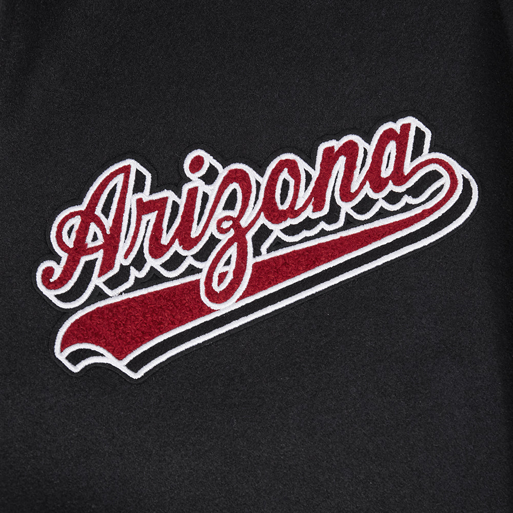 NFL ARIZONA CARDINALS SCRIPT TAIL MEN'S RIB WOOL VARSITY (BLACK/WHITE) - Image 8