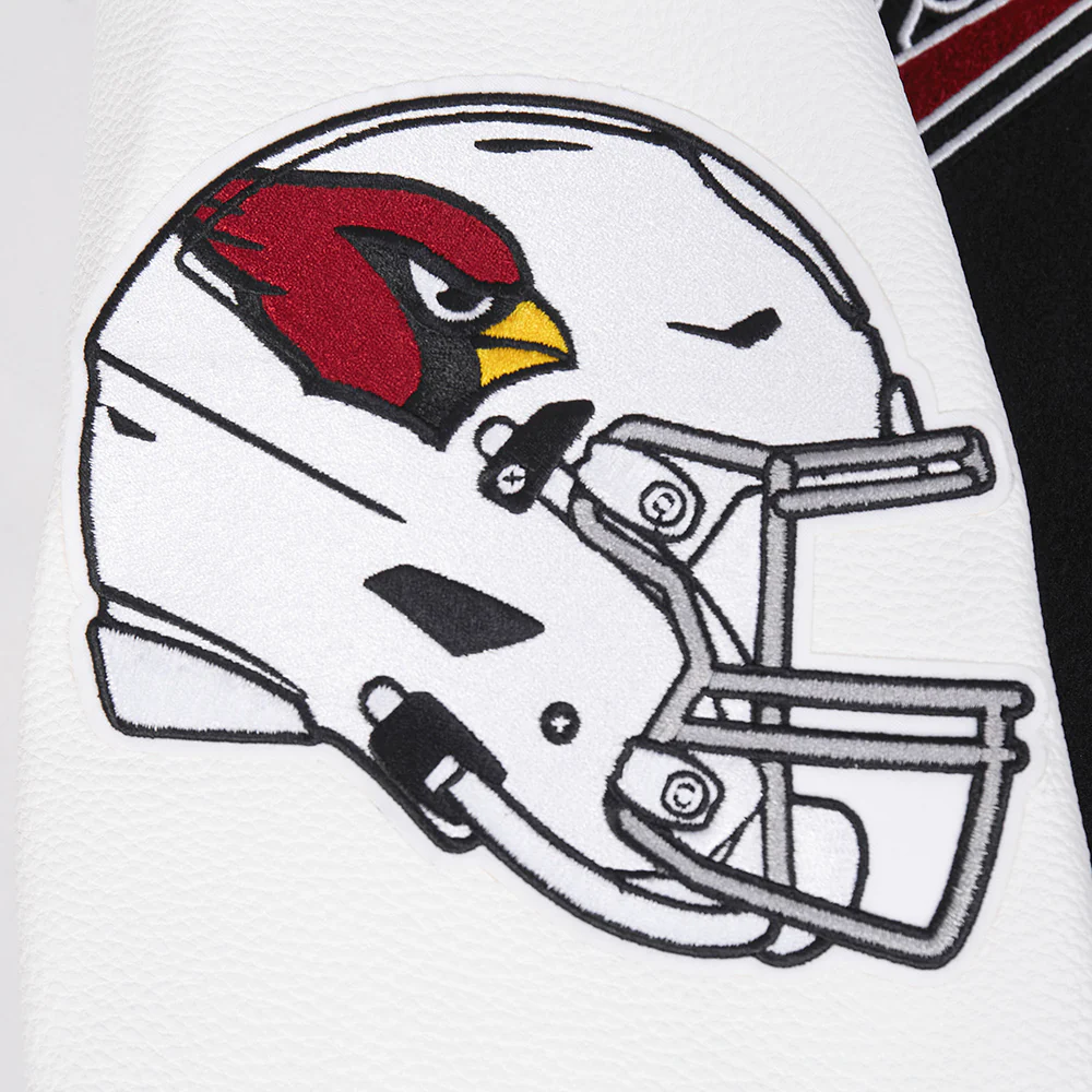 NFL ARIZONA CARDINALS SCRIPT TAIL MEN'S RIB WOOL VARSITY (BLACK/WHITE) - Image 9