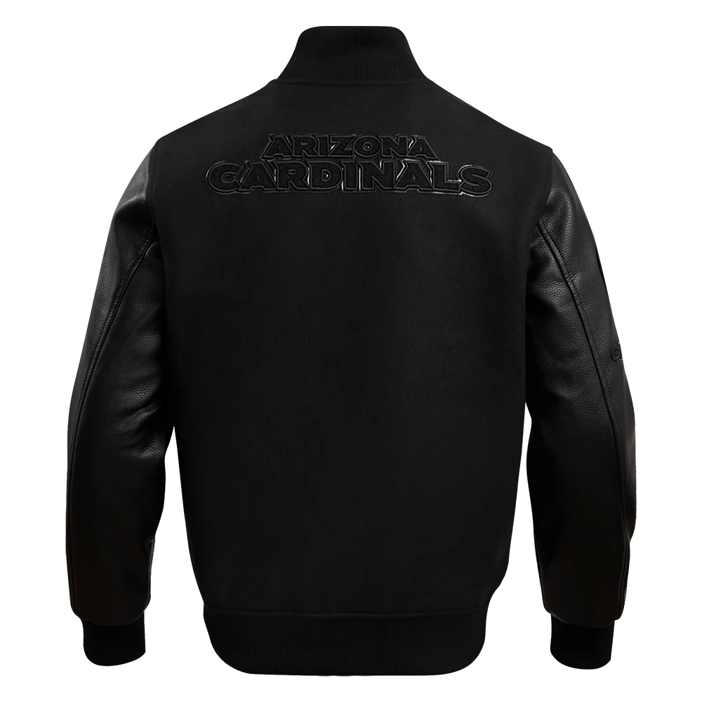 NFL ARIZONA CARDINALS TRIPLE BLACK MEN'S WOOL VARSITY JACKET (TRIPLE BLACK MEN'S) - Image 4