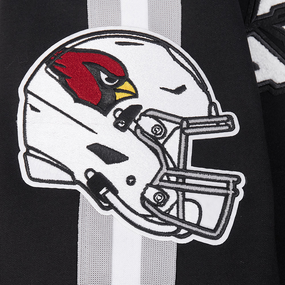 NFL ARIZONA CARDINALS PRO GAME DAY MEN'S DBL KNIT JACKET (BLACK/SILVER/WHITE) - Image 16
