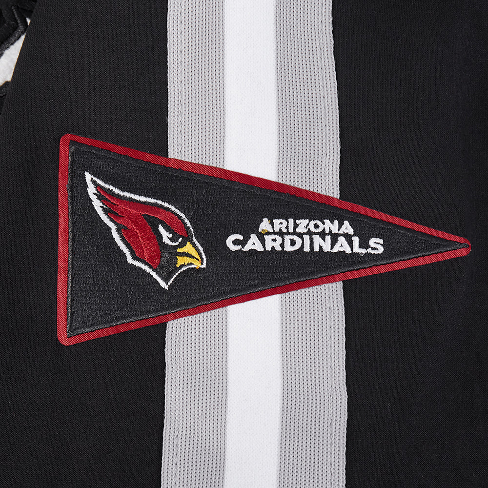 NFL ARIZONA CARDINALS PRO GAME DAY MEN'S DBL KNIT JACKET (BLACK/SILVER/WHITE) - Image 17