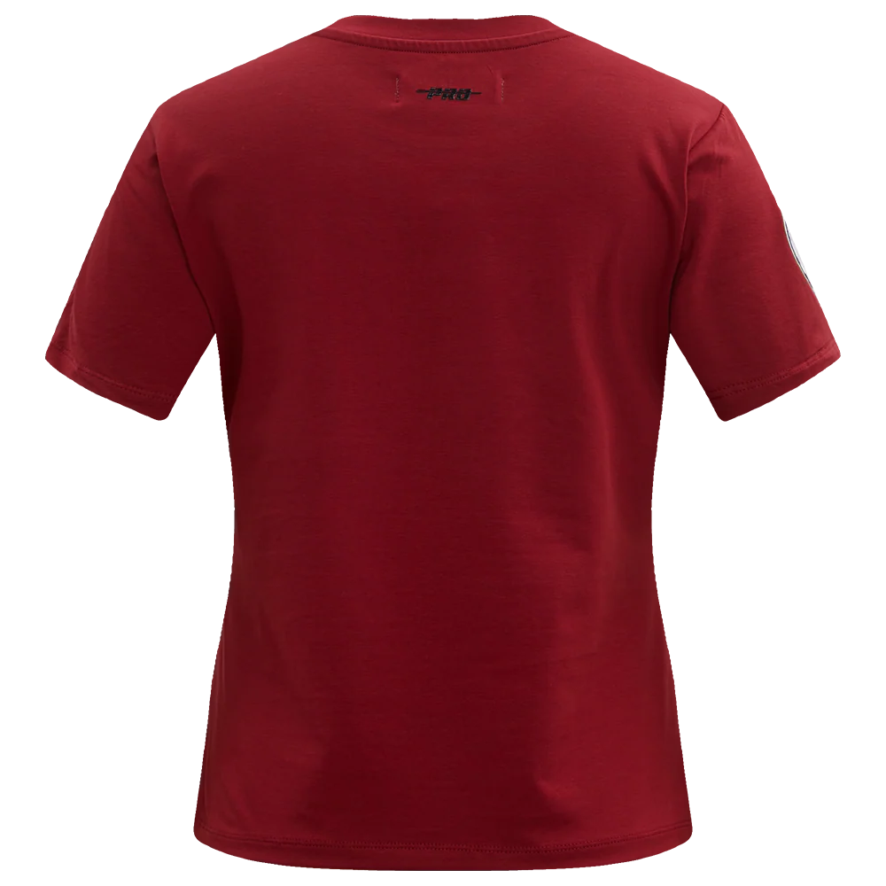 NFL ARIZONA CARDINALS CLASSIC SHORT SLEEVE WOMEN'S SINGLE JERSEY SLIM FIT TEE (CARDINAL RED) - Image 4