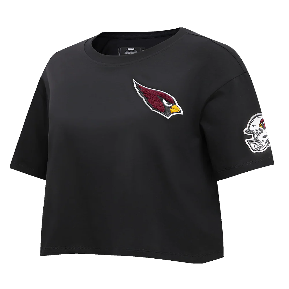 NFL ARIZONA CARDINALS CLASSIC WOMEN'S SINGLE JERSEY BOXY TEE (BLACK) - Image 2