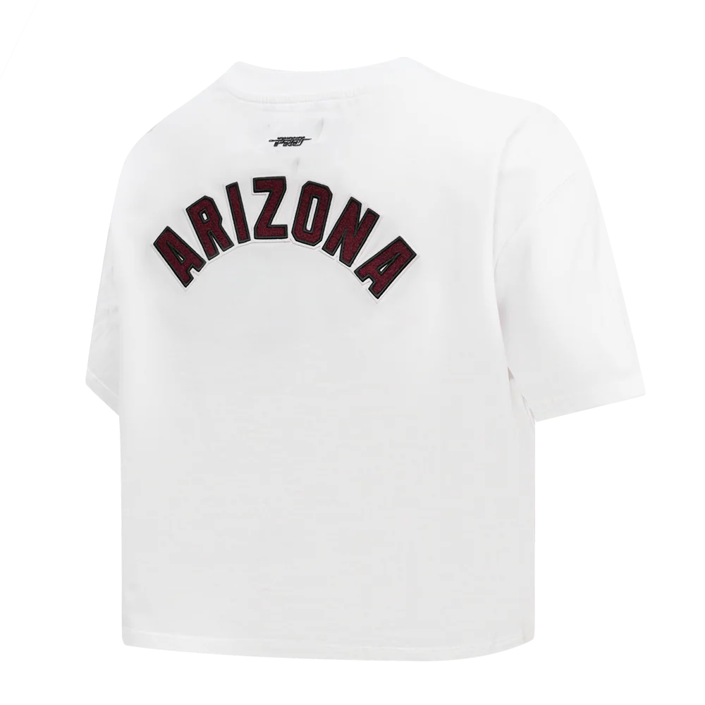 NFL ARIZONA CARDINALS CLASSIC WOMEN'S SINGLE JERSEY BOXY TEE (WHITE) - Image 3