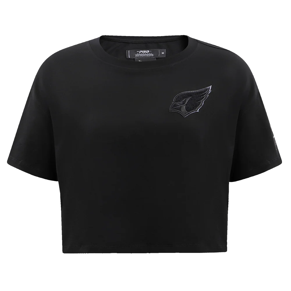 NFL ARIZONA CARDINALS CLASSIC 3BK SJ WOMEN'S BOXY TEE (TRIPLE BLACK)