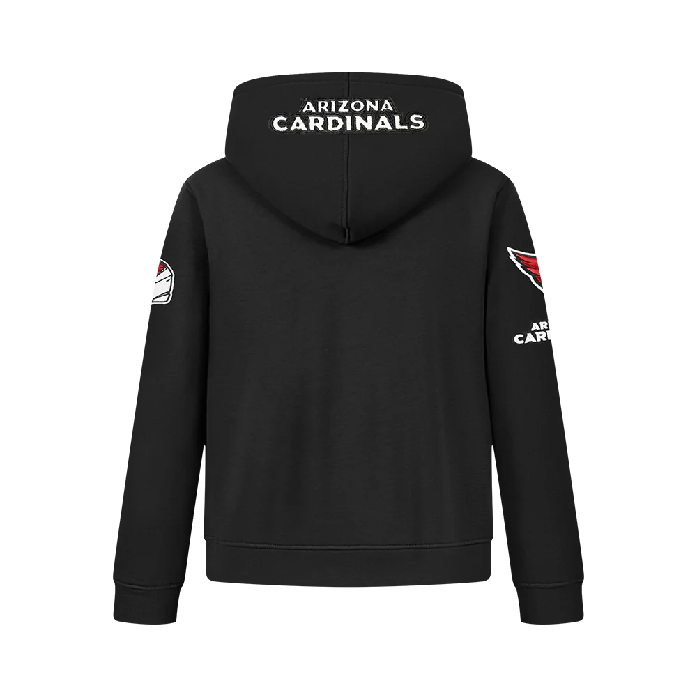 NFL ARIZONA CARDINALS CLASSIC BIG BOYS FLEECE FULL ZIP HOODIE (BLACK) - Image 5