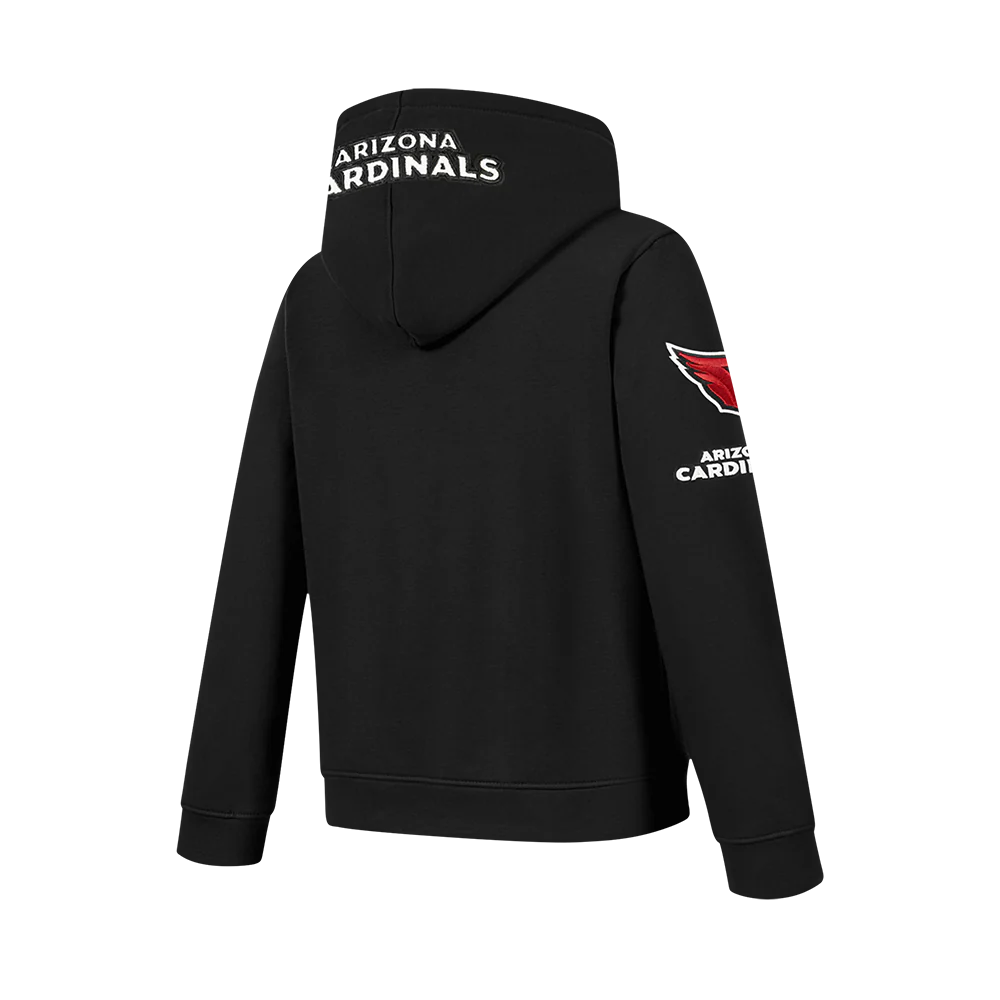 NFL ARIZONA CARDINALS CLASSIC BIG BOYS FLEECE FULL ZIP HOODIE (BLACK) - Image 6