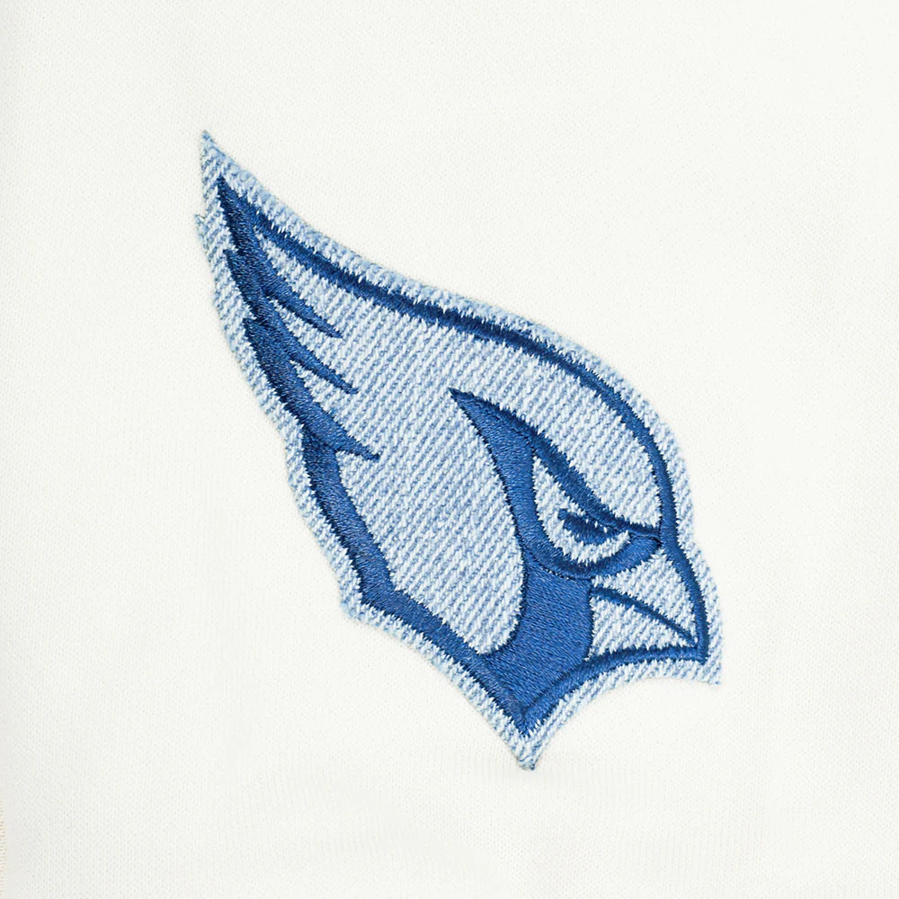 NFL ARIZONA CARDINALS VARSITY BLUES WOMEN'S FLC CREWNECK (LINEN) - Image 5