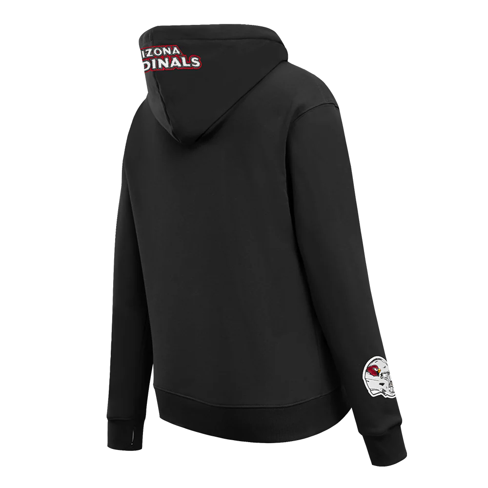 NFL ARIZONA CARDINALS CLASSIC WOMEN'S FLC PO HOODIE (BLACK) - Image 4