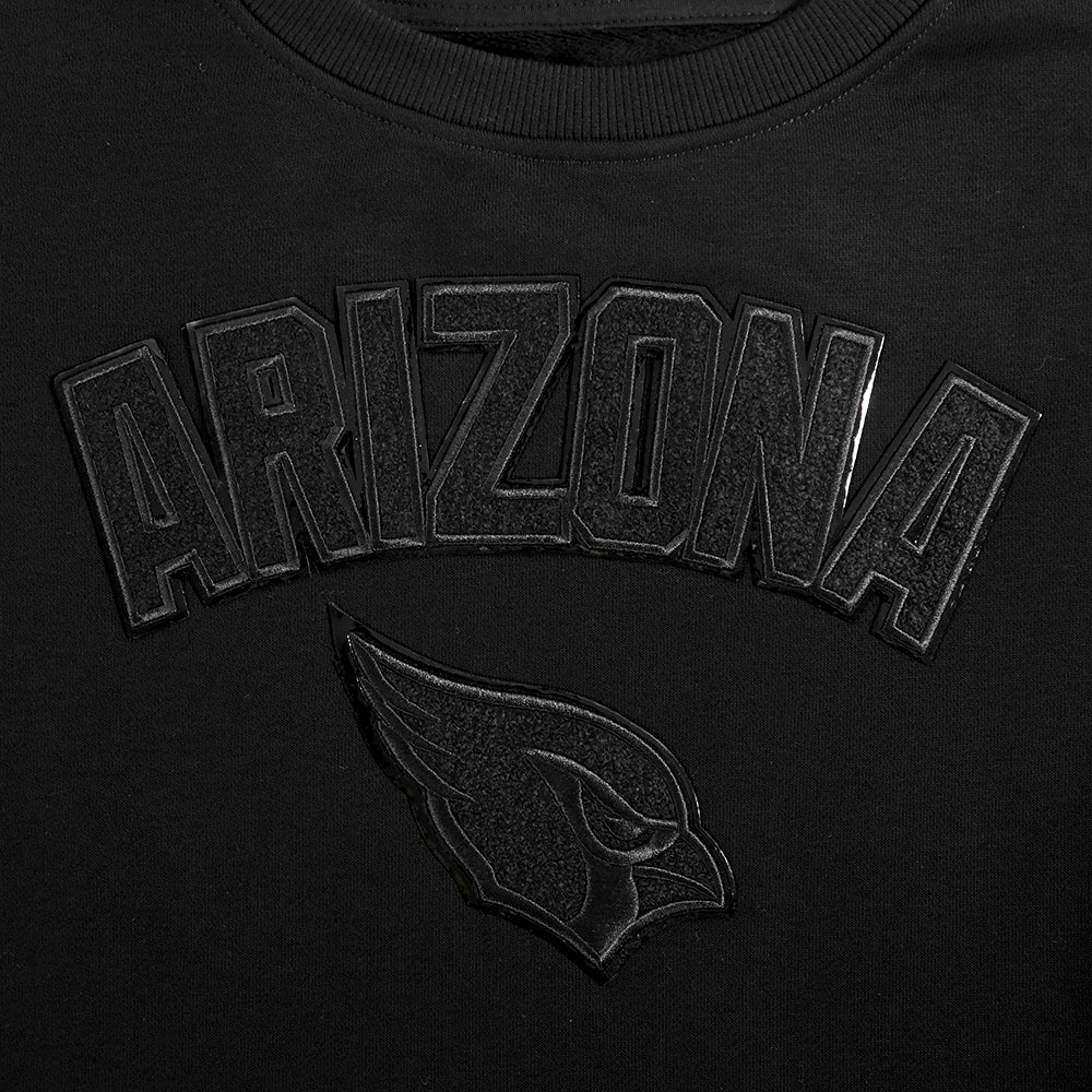 NFL ARIZONA CARDINALS TRIPLE BLACK WOMEN'S FLC CREWNECK (TRIPLE BLACK WOMEN'S) - Image 14