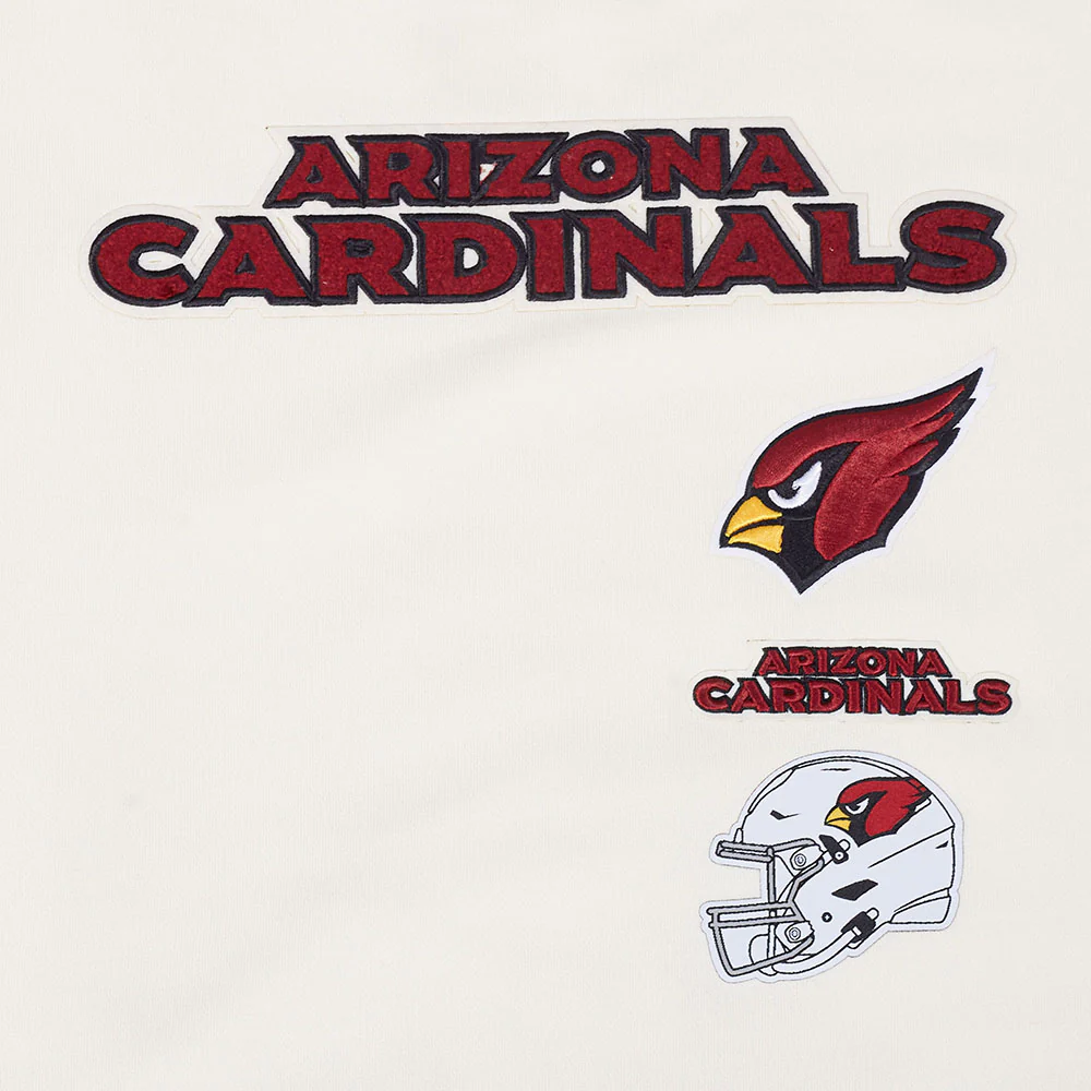 NFL ARIZONA CARDINALS RETRO CLASSIC WOMEN'S RIB CREWNECK (EGGSHELL/ BLACK) - Image 6