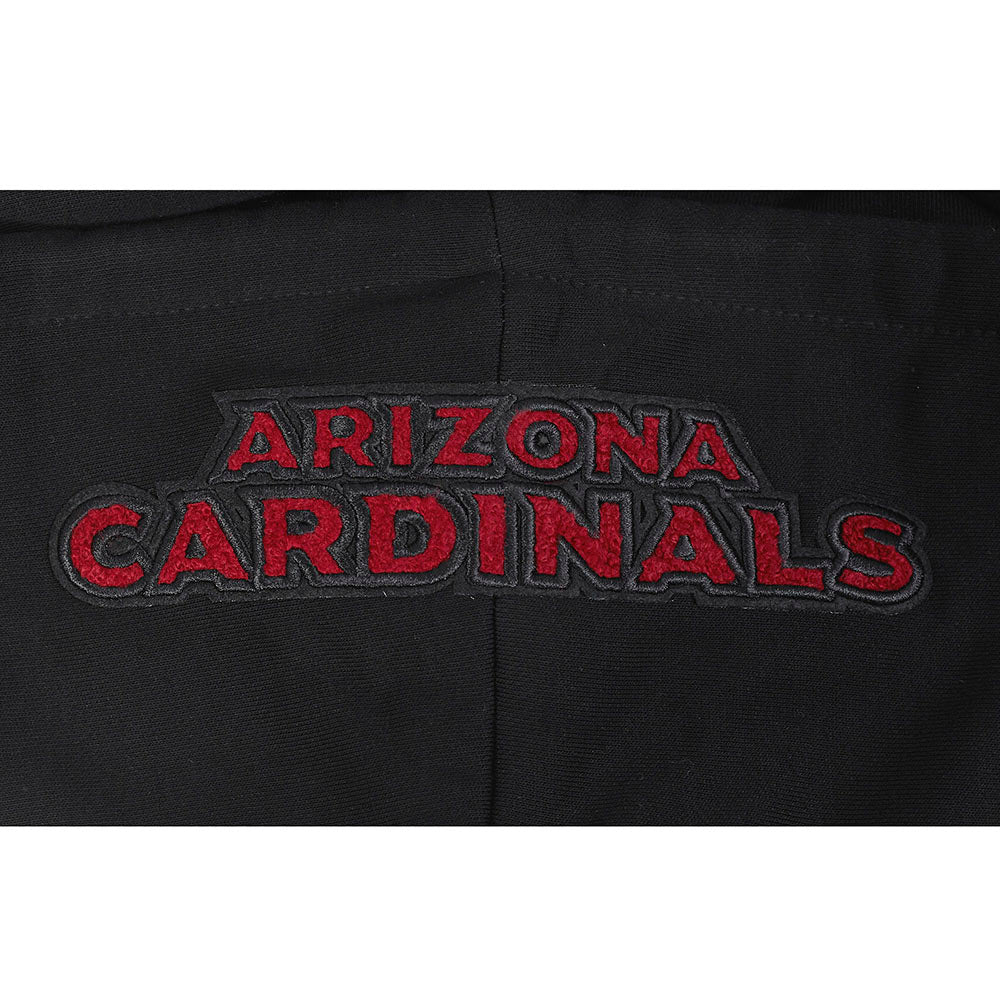 NFL ARIZONA CARDINALS MASHUP WOMEN'S RIB CROPPED PO HOODIE (BLACK) - Image 15