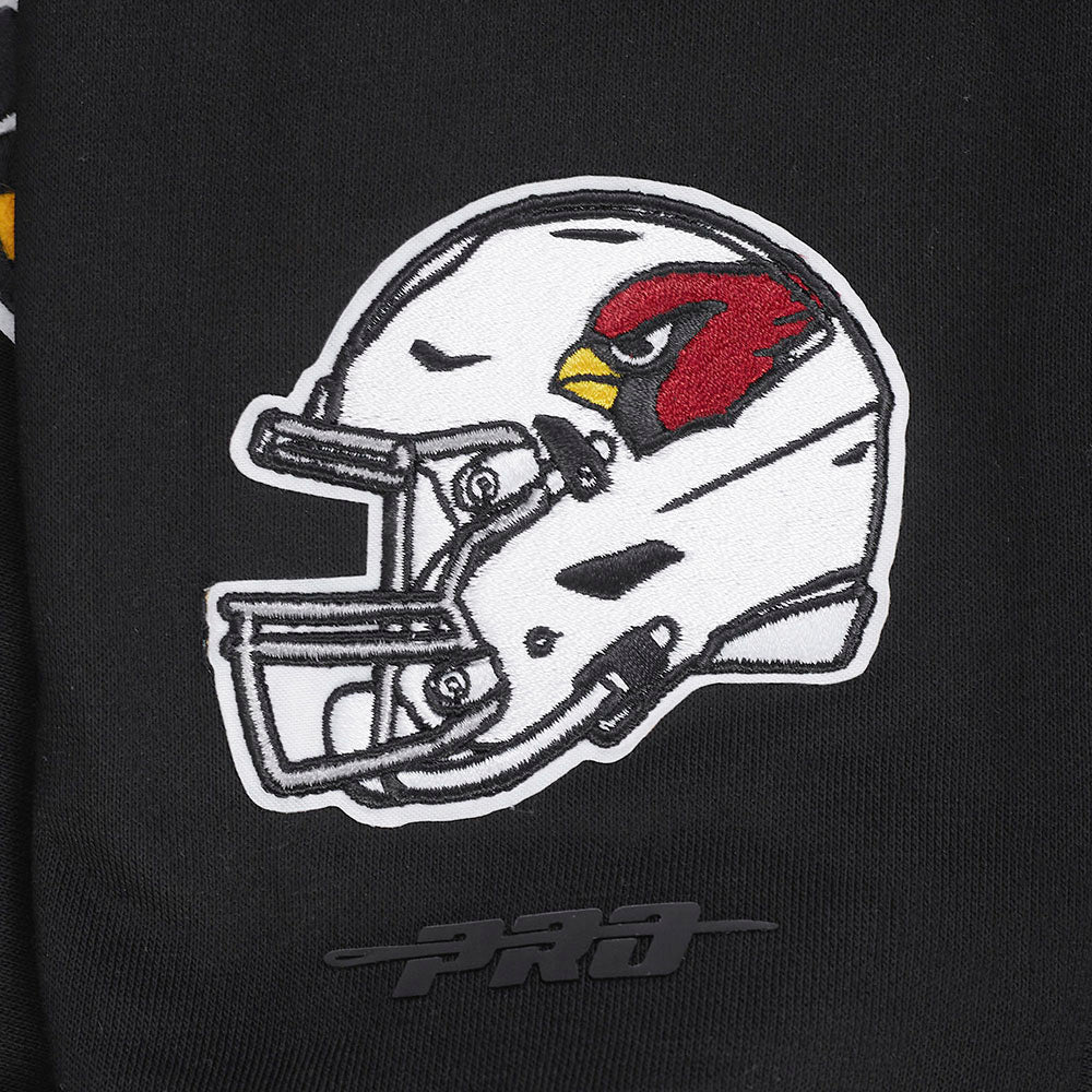 NFL ARIZONA CARDINALS MASHUP WOMEN'S RIB CROPPED PO HOODIE (BLACK) - Image 16