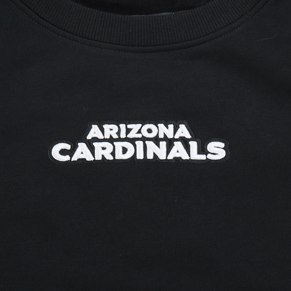 NFL ARIZONA CARDINALS WINGSPAN WOMEN'S FLC CREWNECK (BLACK) - Image 8